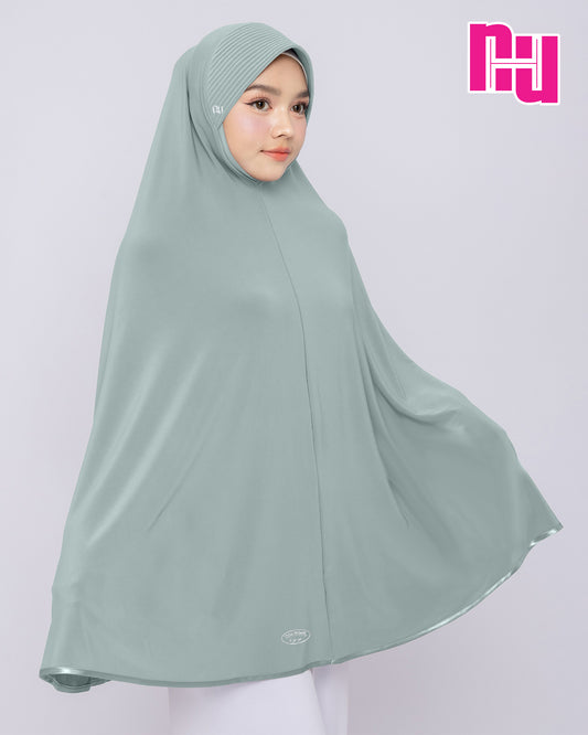 ฮิญาบ NUH CLASSIC – ทรงฟองน้ำธรรมดา แบบปิดคาง