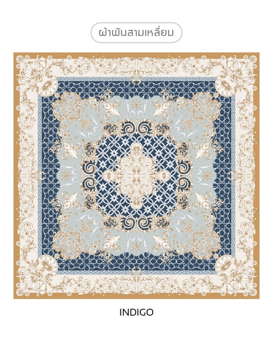 NUH FIROJA Square Hijab Scarf for Women Muslim – ผ้าพันแบบสามเหลี่ยม
