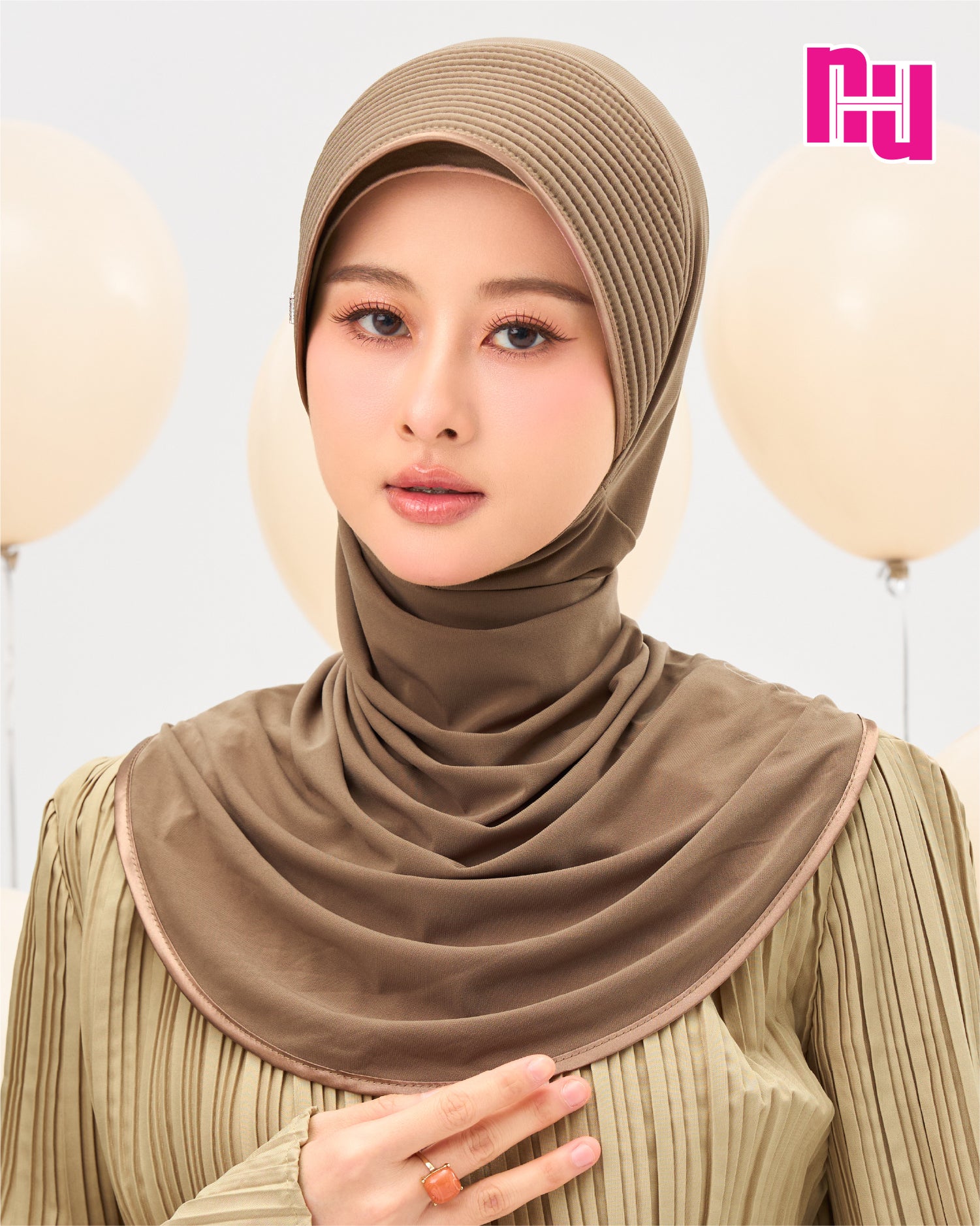 NUH CLASSIC Instant Hijab – Straight Sponge Style