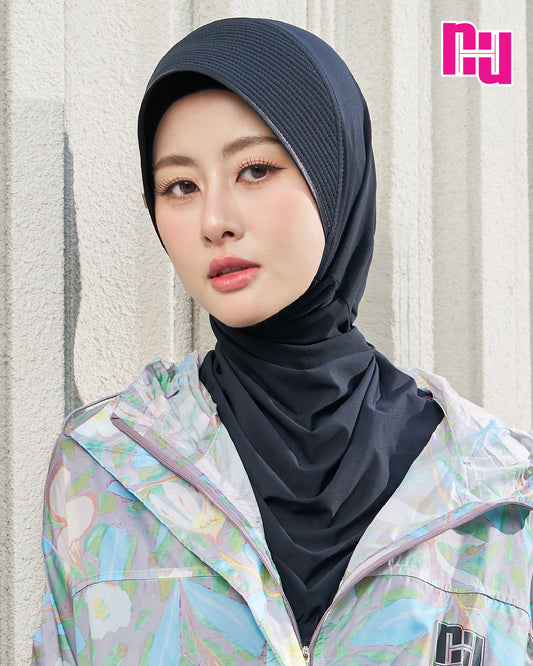 NUH SPORTS HIJAB - ผ้าคลุมสวมสำเร็จสำหรับออกกำลังกาย