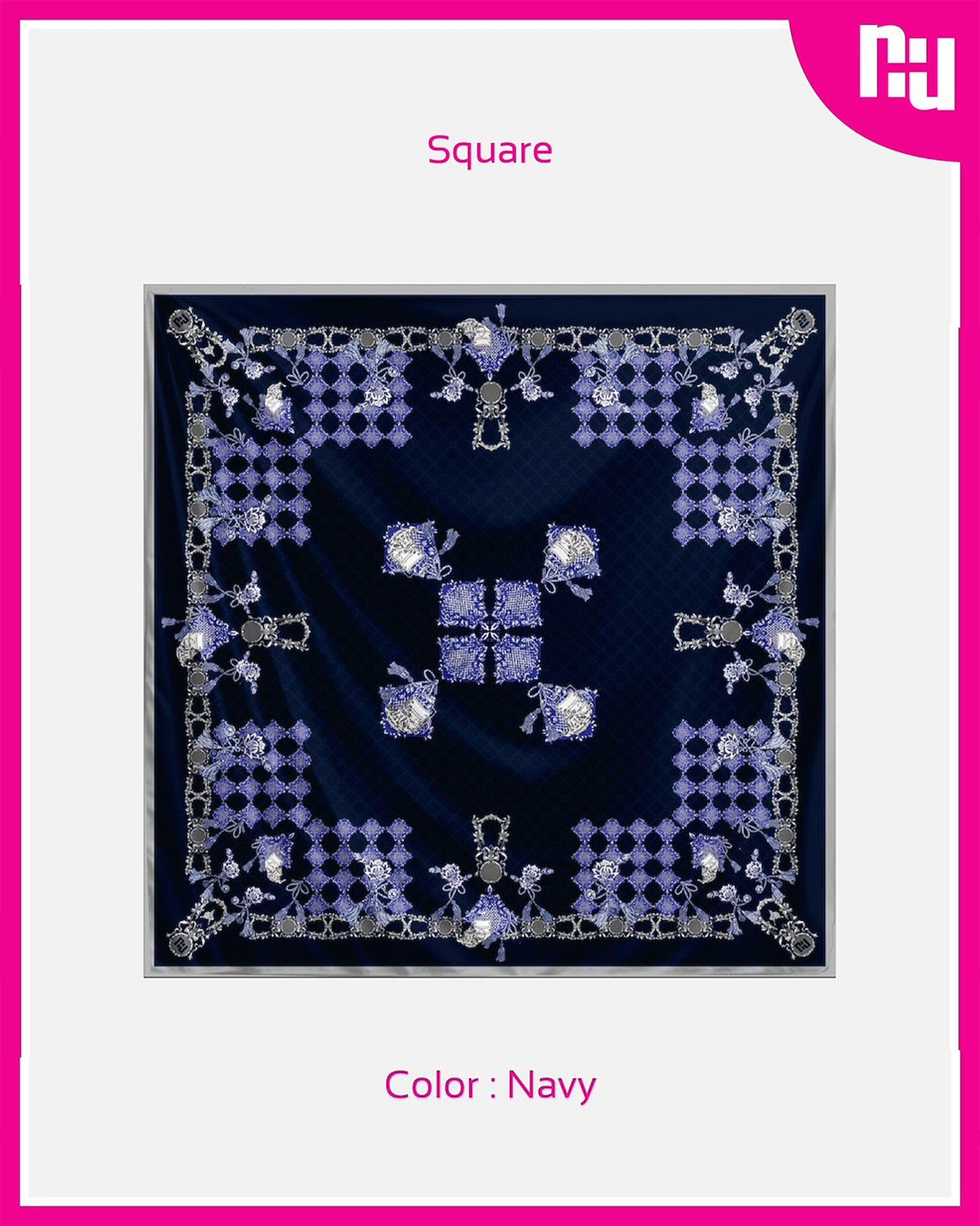 NUH RAYA Square Hijab Scarf for Women Muslim – ผ้าพันแบบสามเหลี่ยม