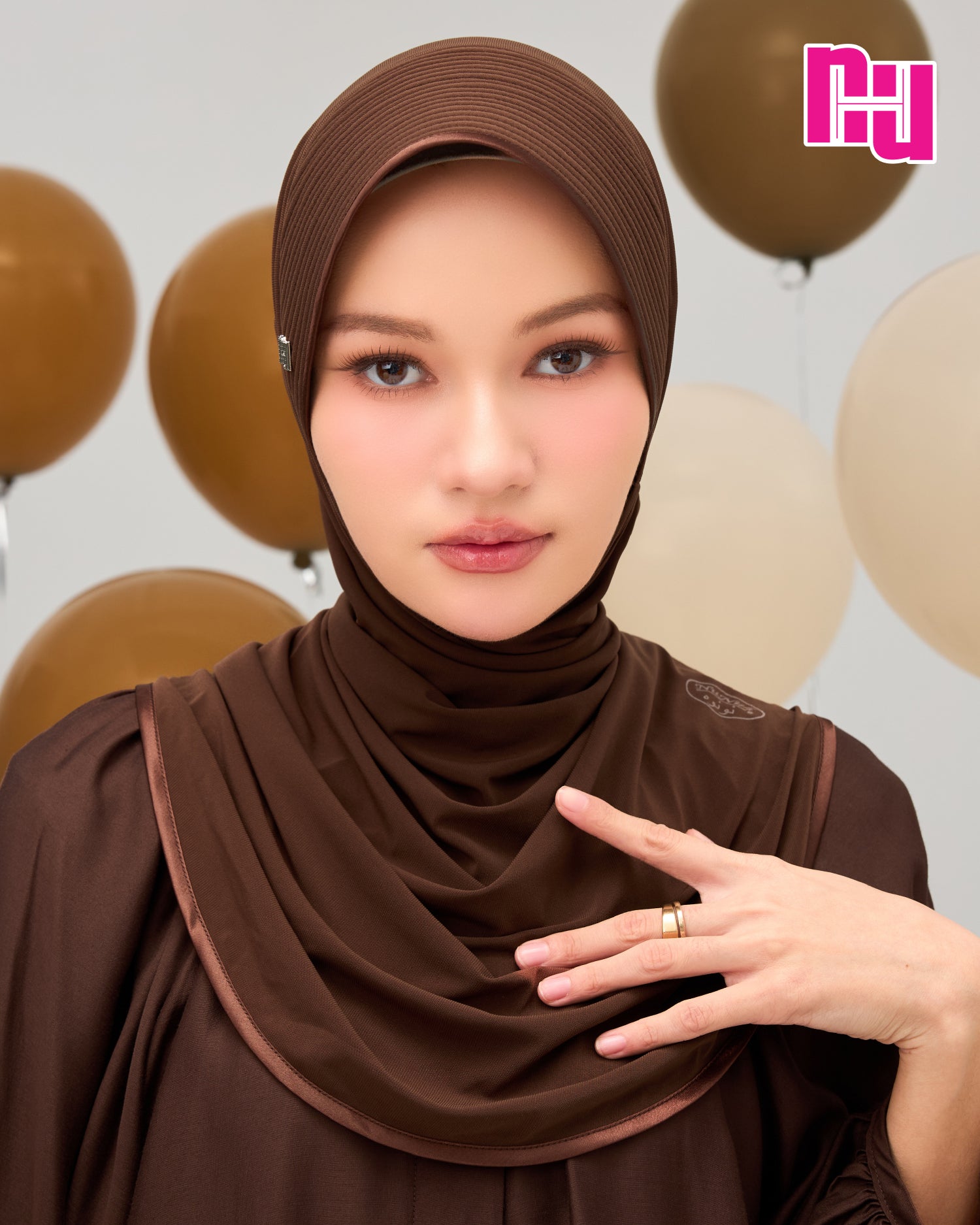 NUH CLASSIC Instant Hijab – Straight Sponge Style
