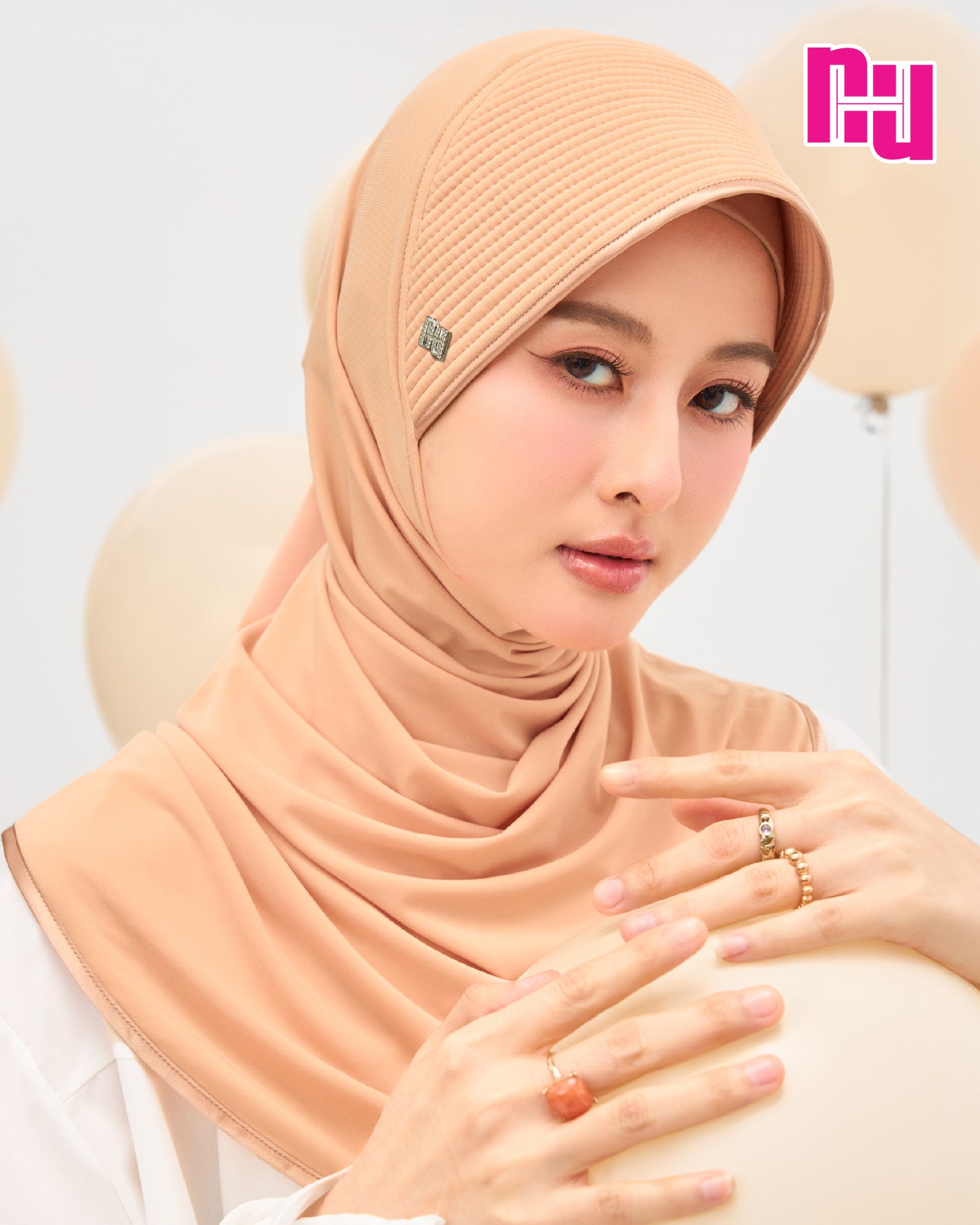 NUH CLASSIC Instant Hijab – Straight Sponge Style