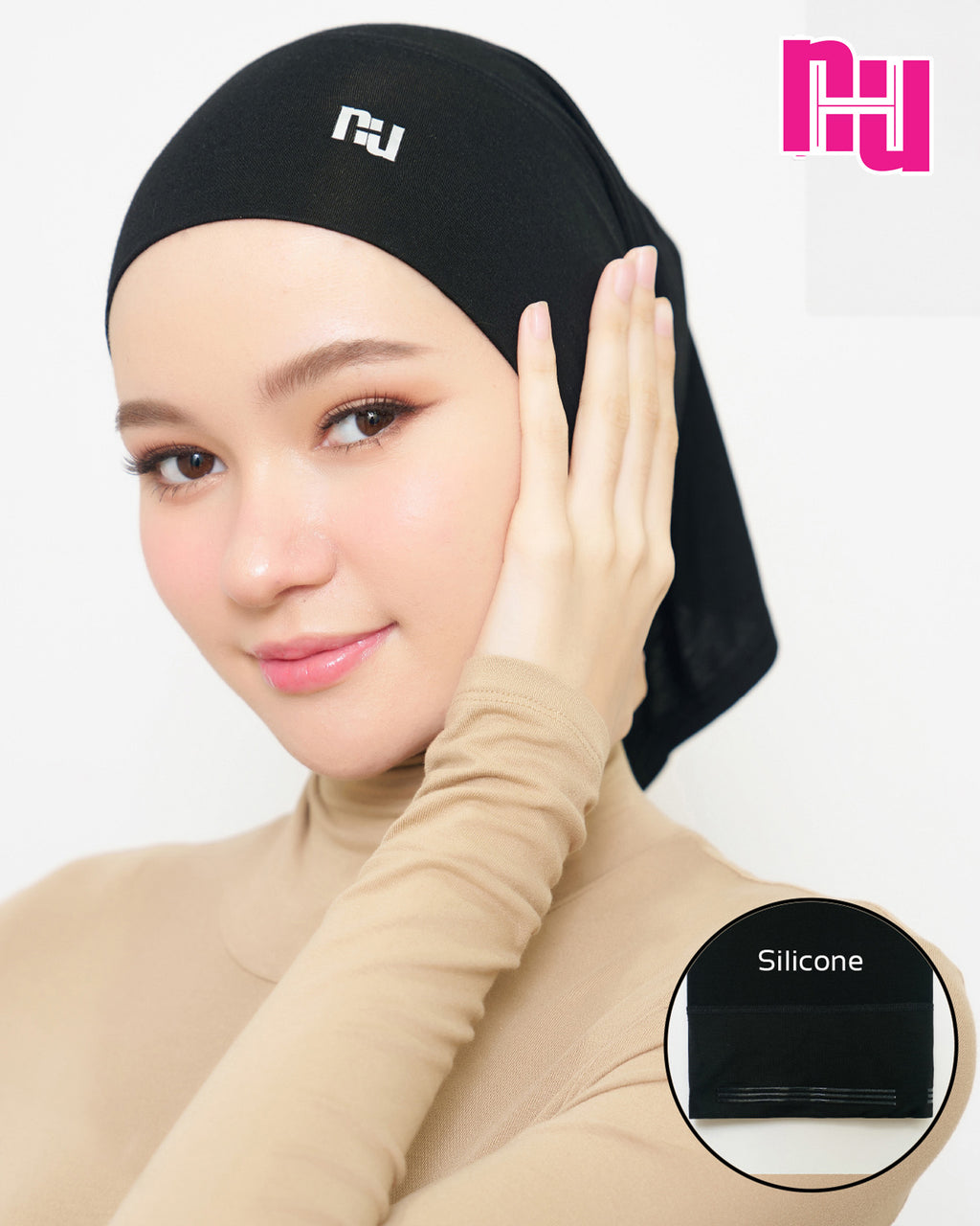 NUH INNER COMFY UNDERCAP (2024) - อินเนอร์สวมคลุมศรีษะ แบบยาวมีซิลิโคน