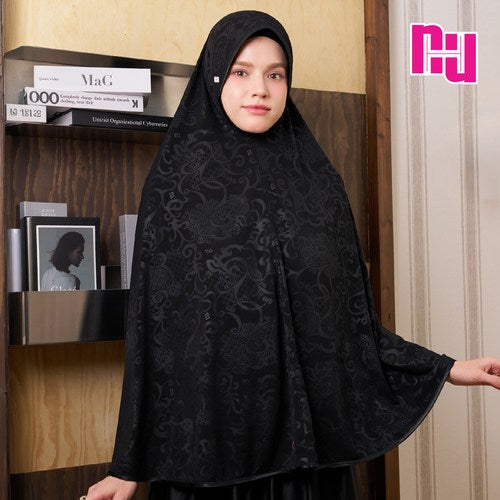ฮิญาบ NUH ORNATE FLOW - ทรงฟองน้ำตรง