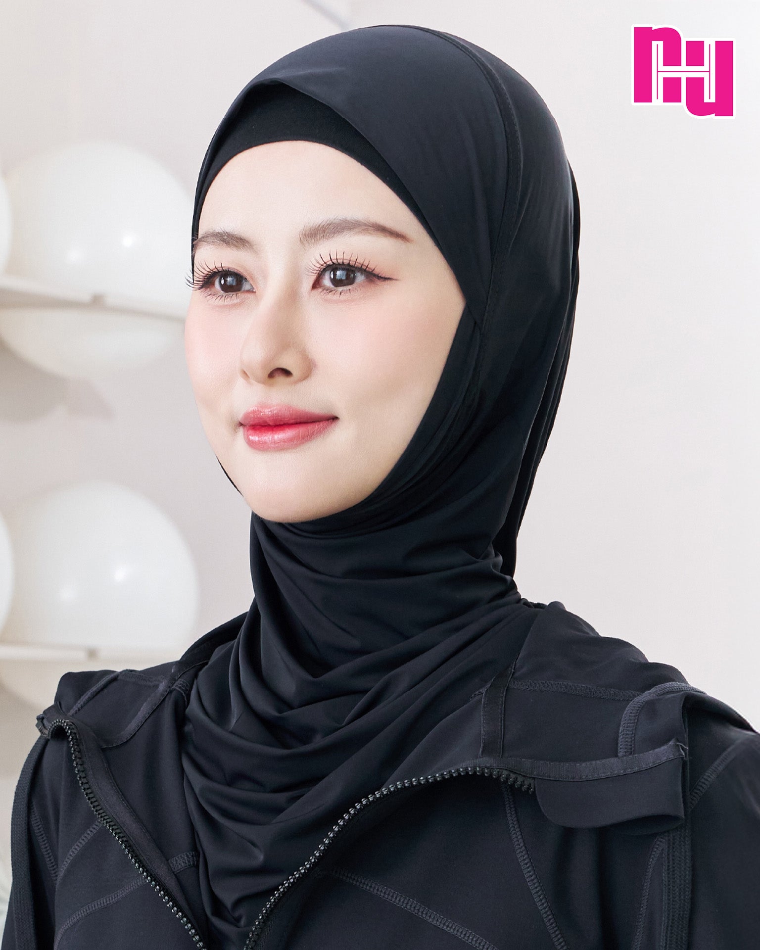 NUH SPORTS HIJAB - ผ้าคลุมสวมสำเร็จสำหรับออกกำลังกาย