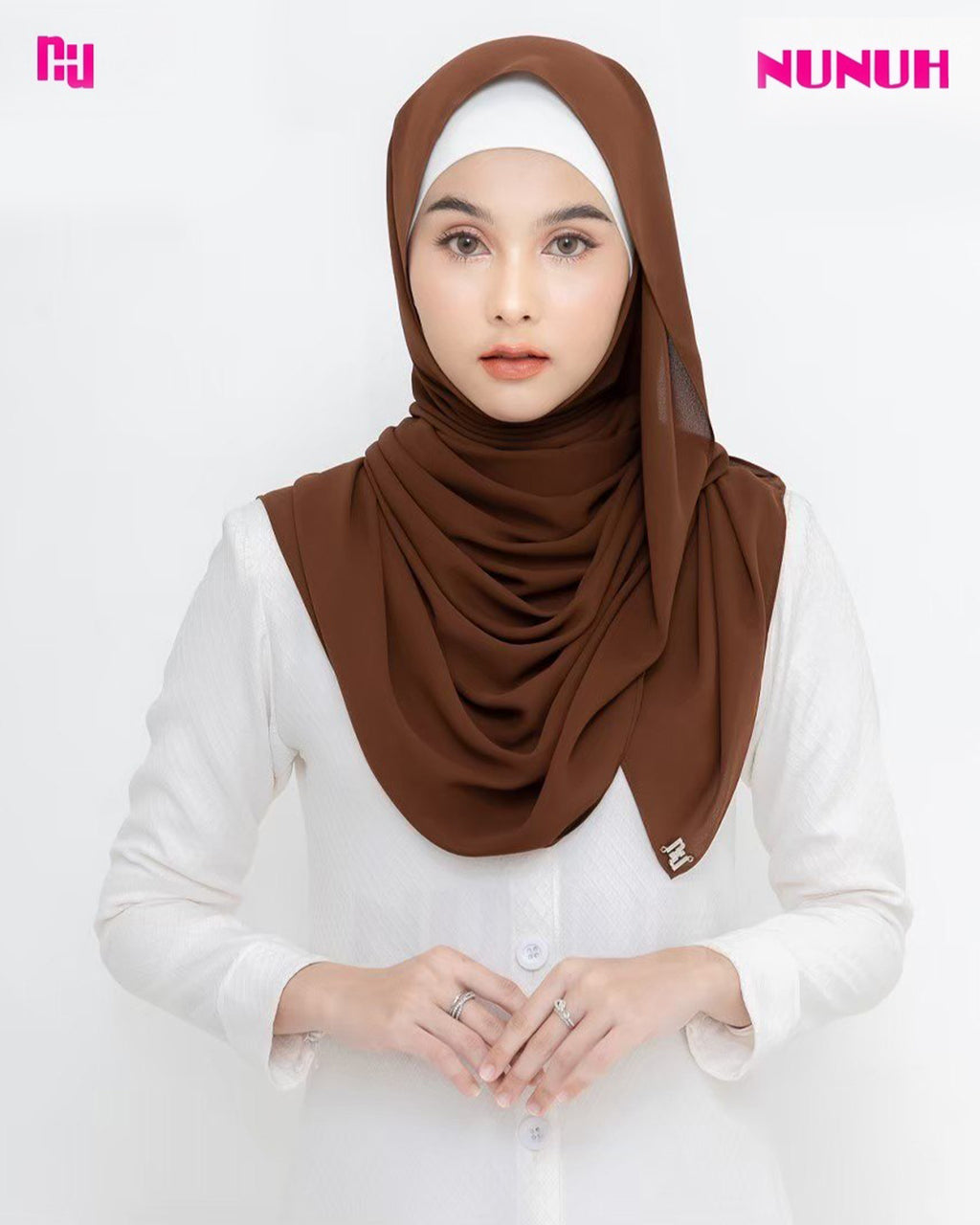 NUH SHA NOOR Long Hijab Scarf for Women Muslim – ผ้าพันแบบยาว