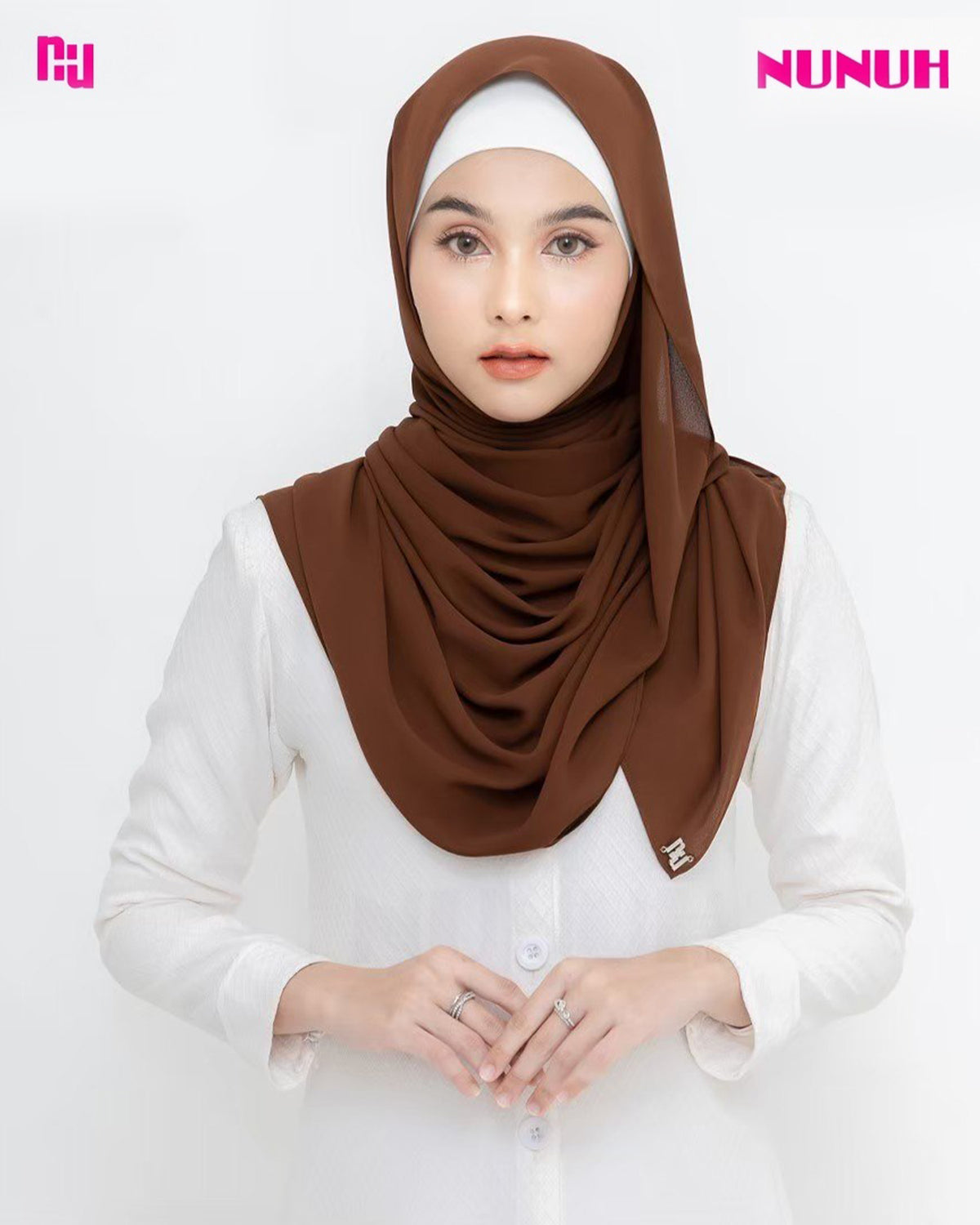 NUH SHA NOOR Long Hijab Scarf for Women Muslim – ผ้าพันแบบยาว