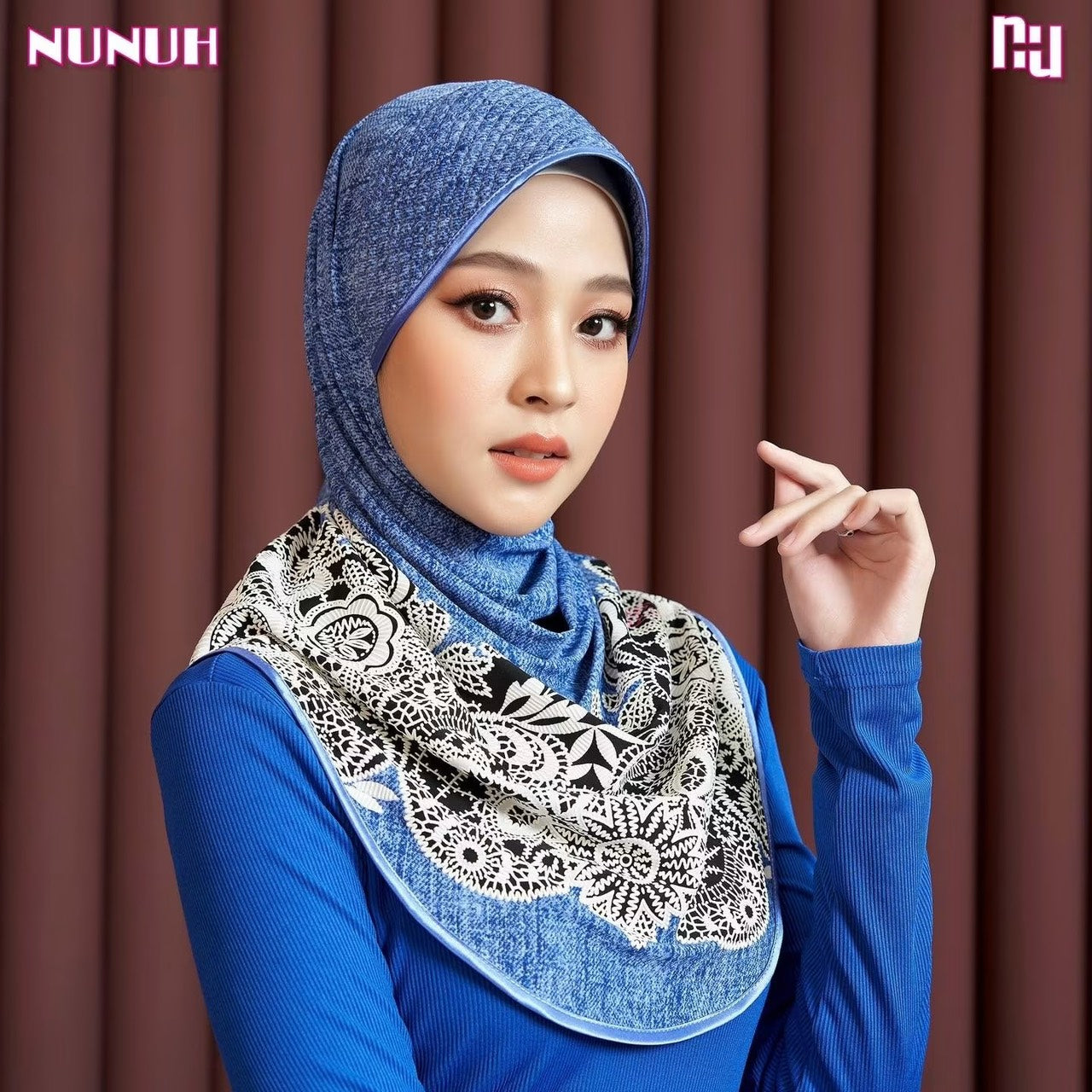 NUH DENIM LACE - Instant Scarf (NO NU)
