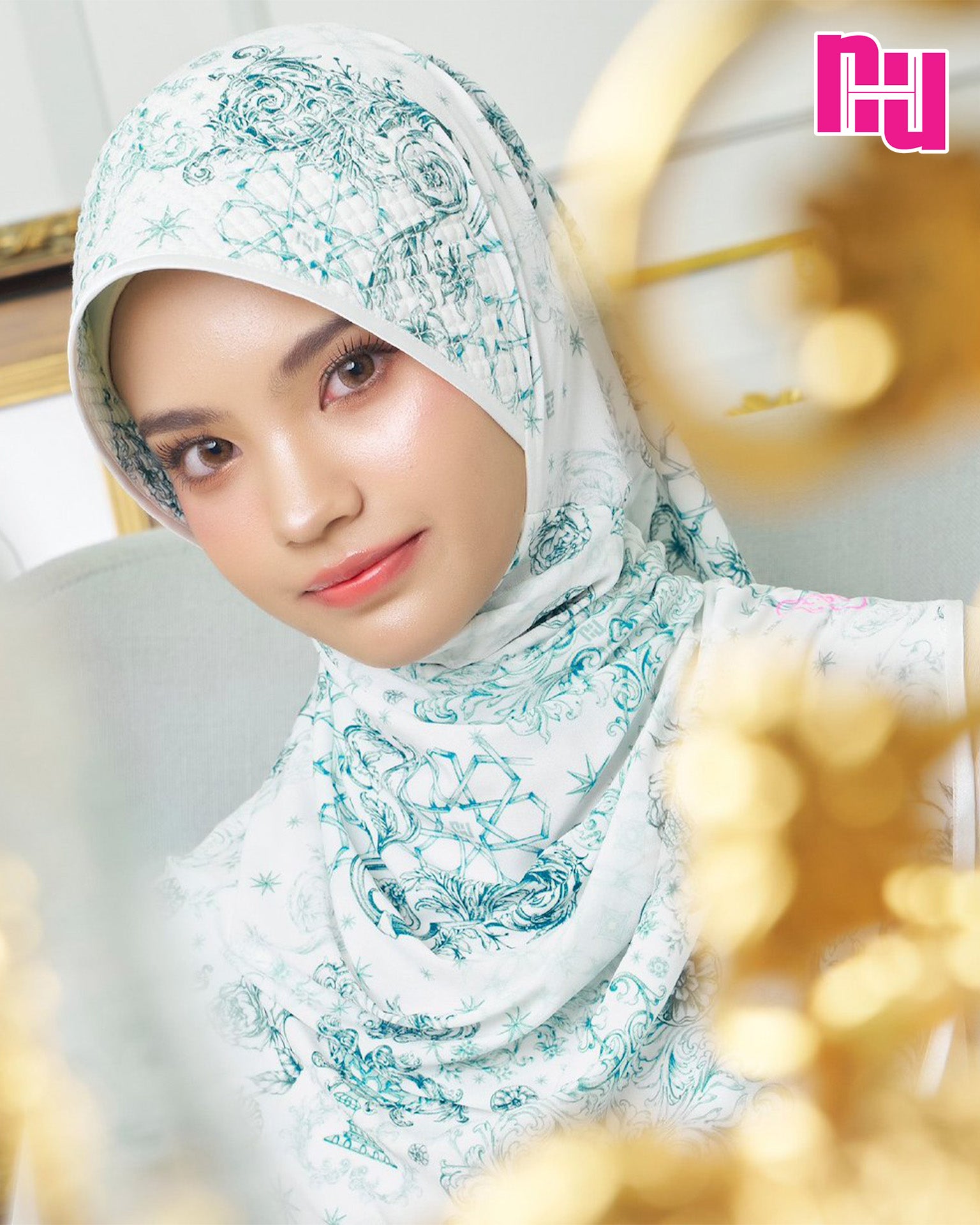 NUH FIROJA Ready-to-wear hijab – Sponge grid design