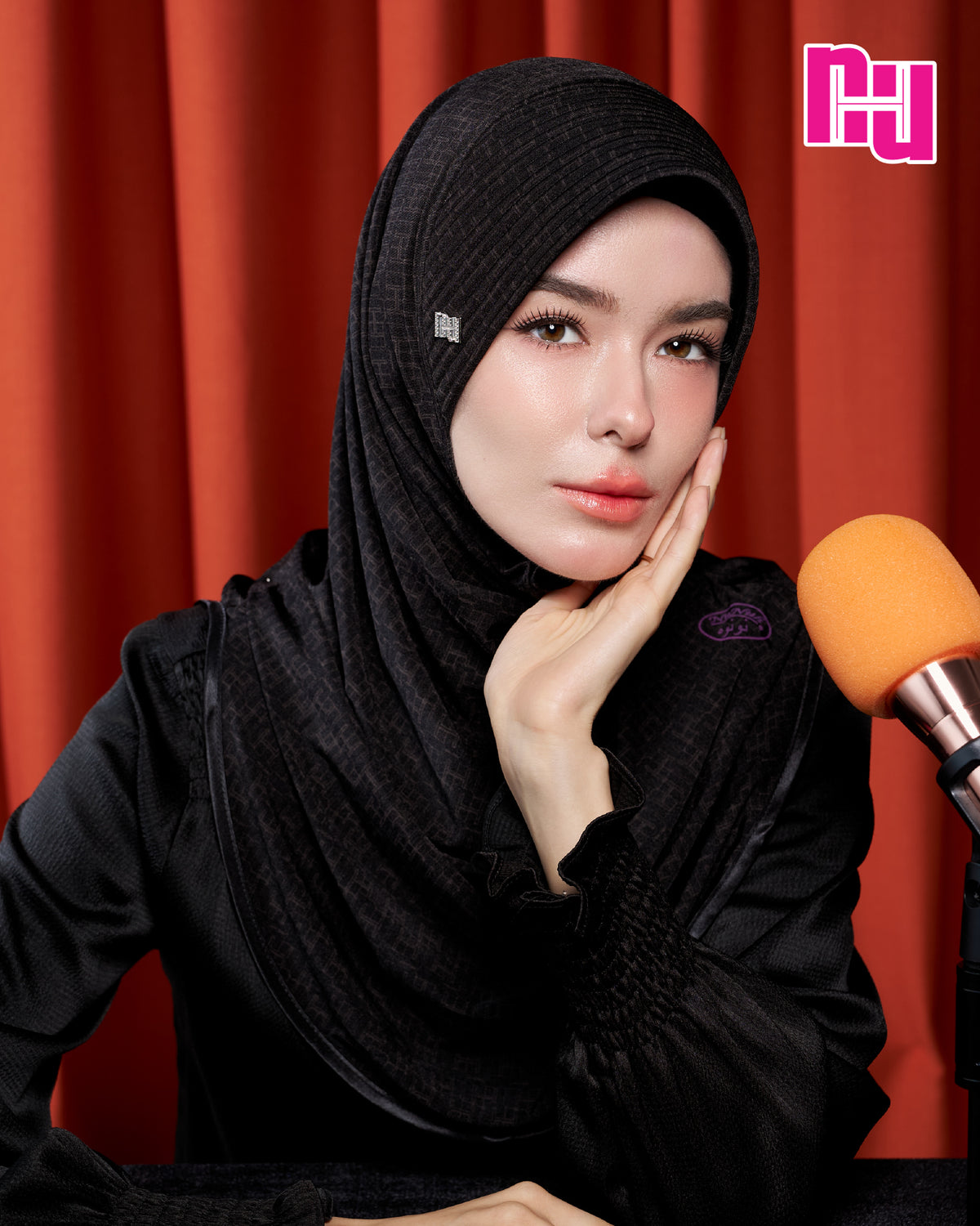 NUH MONOGRAM ECHO II - Sponge Hijab