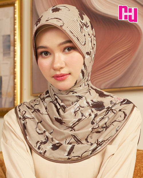 NUH BRUSH LINE Ready-to-wear hijab - straight foam design