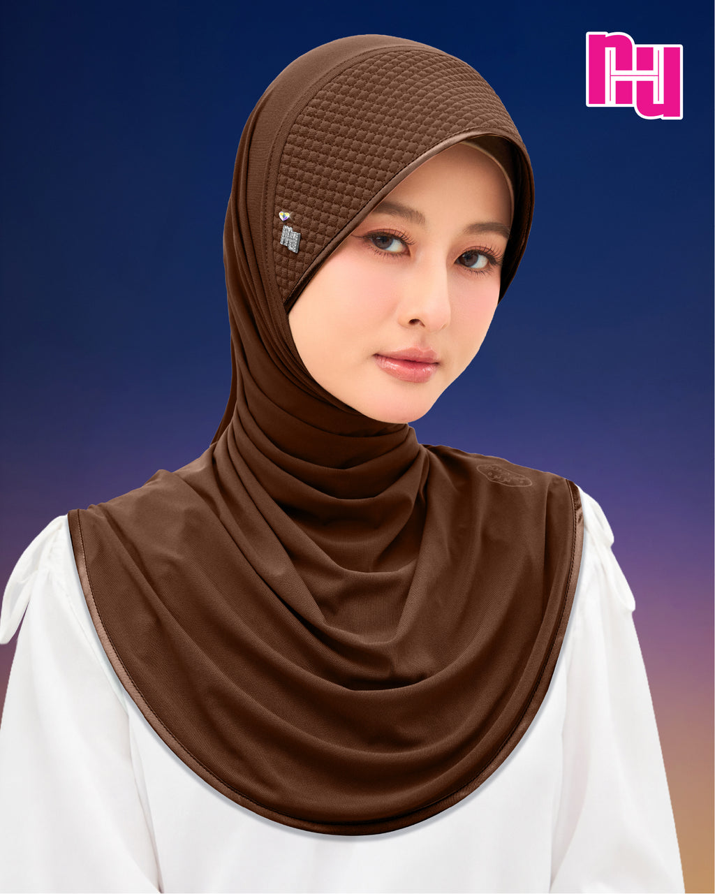 NUH CLASSIC CRYSTAL HEART - ผ้าคลุมสวมสำเร็จ
