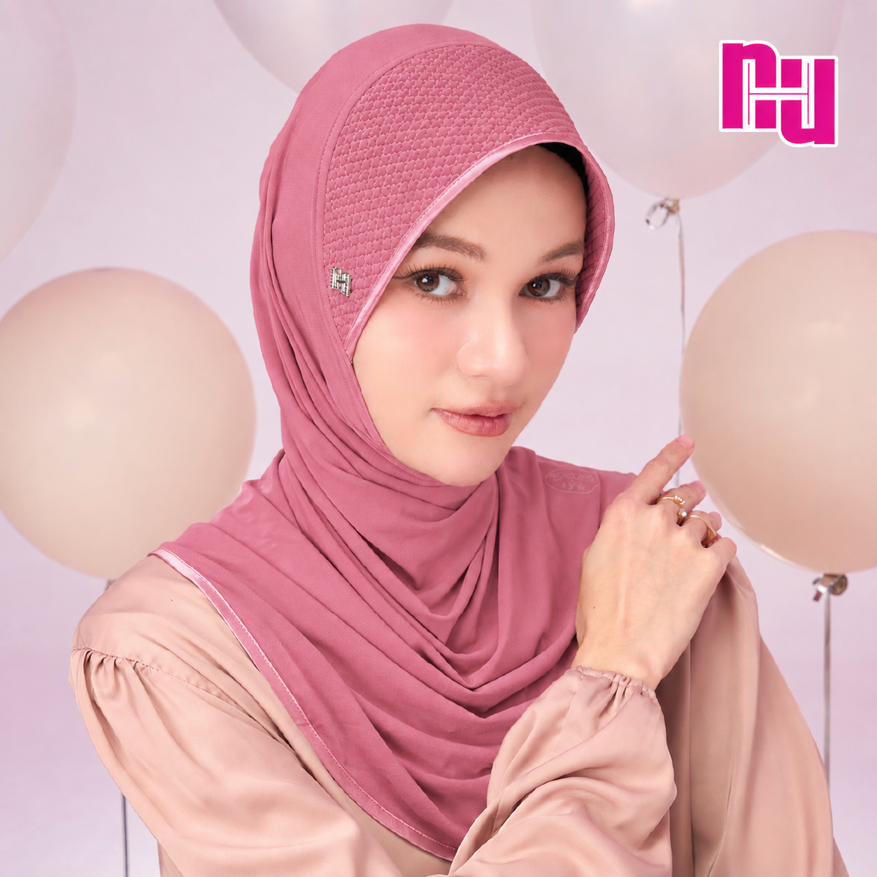 NUH CLASSIC Instant Hijab – Structured Square