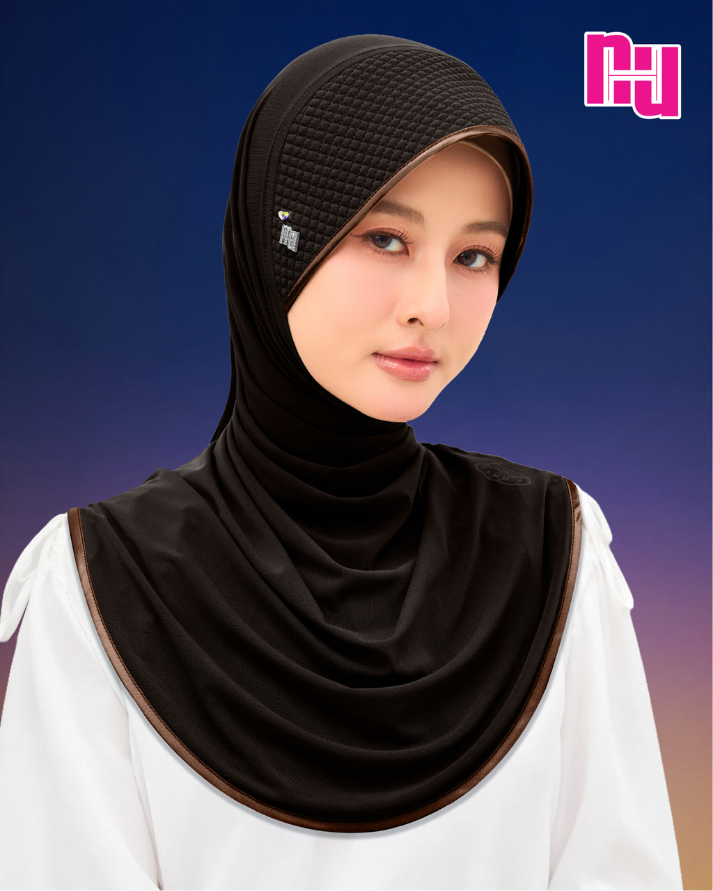 NUH CLASSIC CRYSTAL HEART - ผ้าคลุมสวมสำเร็จ