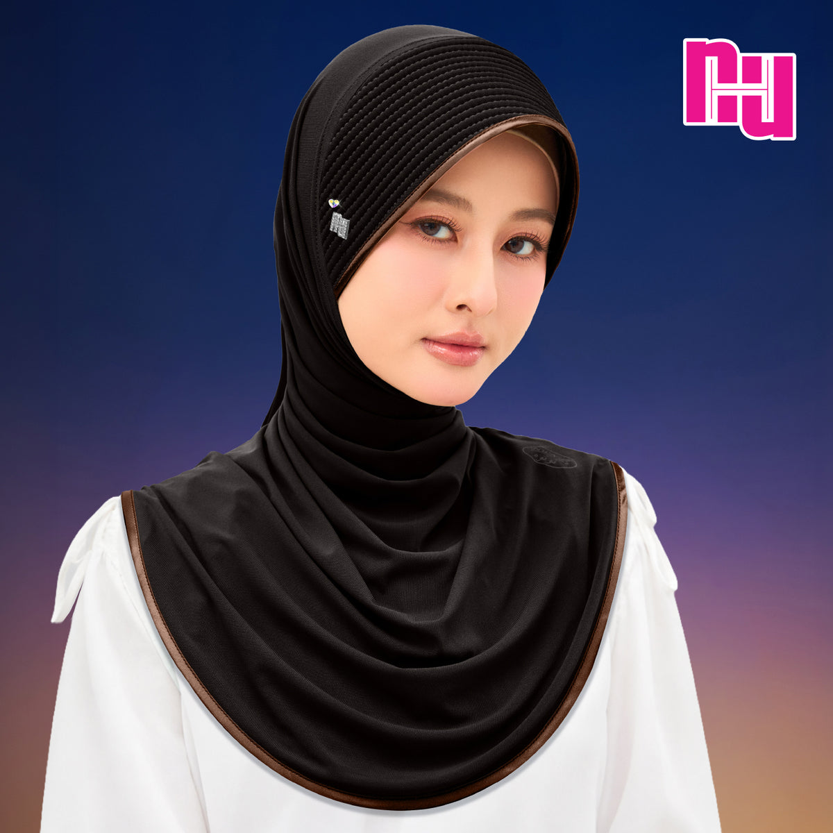 NUH CLASSIC CRYSTAL HEART - ผ้าคลุมสวมสำเร็จ