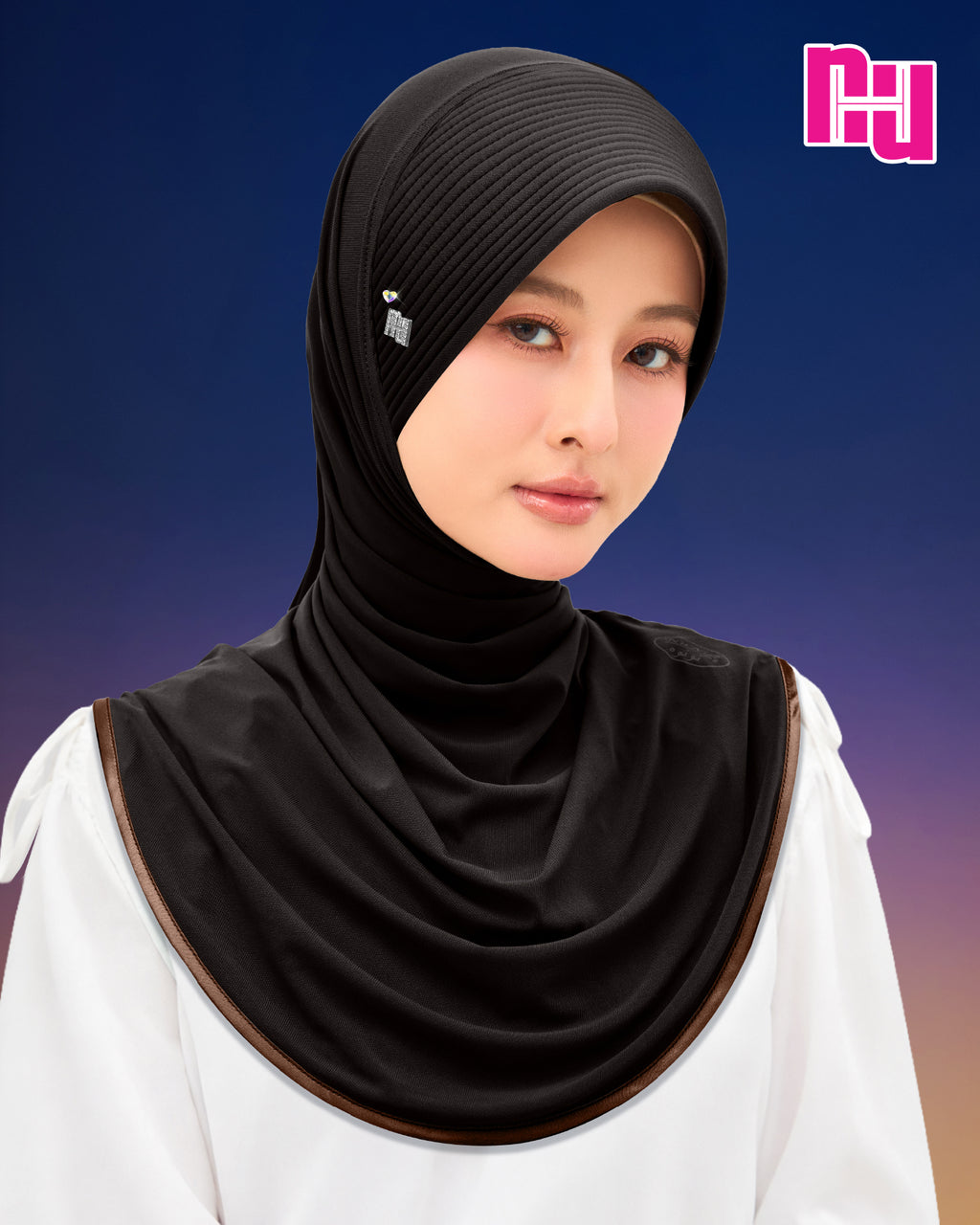 NUH CLASSIC CRYSTAL HEART - ผ้าคลุมสวมสำเร็จ