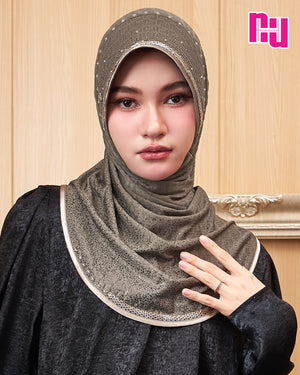 ASH GREY (LVC-B) embroidered bottom edge