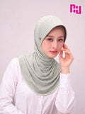 NUH MONOGRAM II Instant Hijab - Straight Sponge Shape