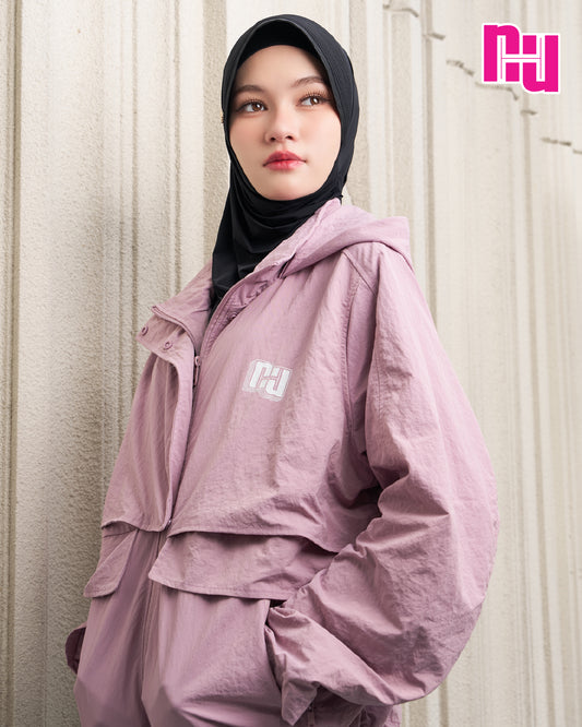 NUH SPORTSWEAR HOODED JACKET - เสื้อแจ็กเก็ตแบบมีฮู้ดสำหรับออกกำลังกาย