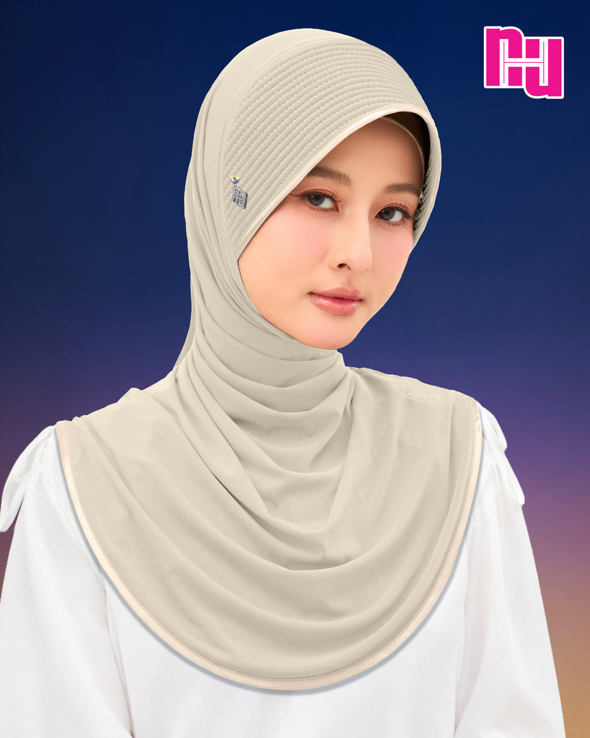 NUH CLASSIC CRYSTAL HEART - ผ้าคลุมสวมสำเร็จ