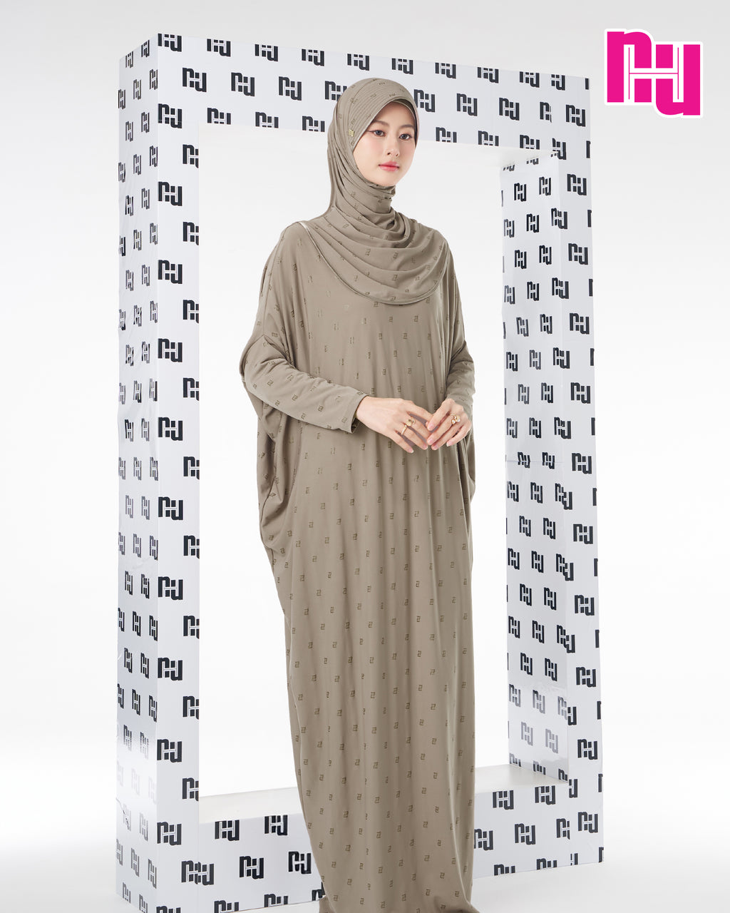 NUH BLACK KAFTAN DRESS - ชุดเดรสทรง KAFTAN