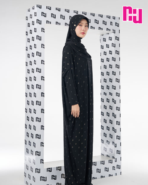 NUH BLACK KAFTAN DRESS - Kaftan-style dress