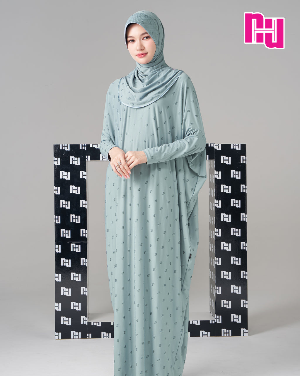 NUH BLACK KAFTAN DRESS - ชุดเดรสทรง KAFTAN