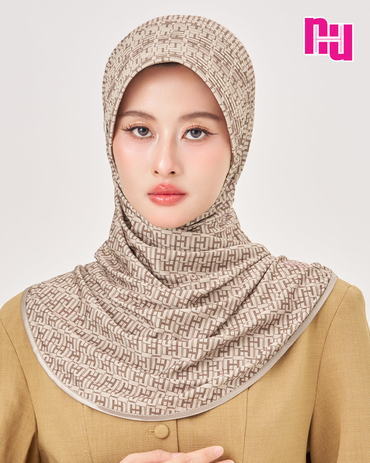 NUH MONOGRAM ECHO II - Sponge Hijab