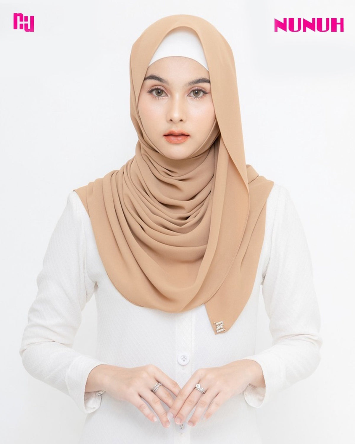 NUH SHA NOOR Long Hijab Scarf for Women Muslim – ผ้าพันแบบยาว