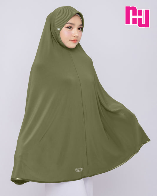 ฮิญาบ NUH CLASSIC – ทรงฟองน้ำธรรมดา แบบปิดคาง