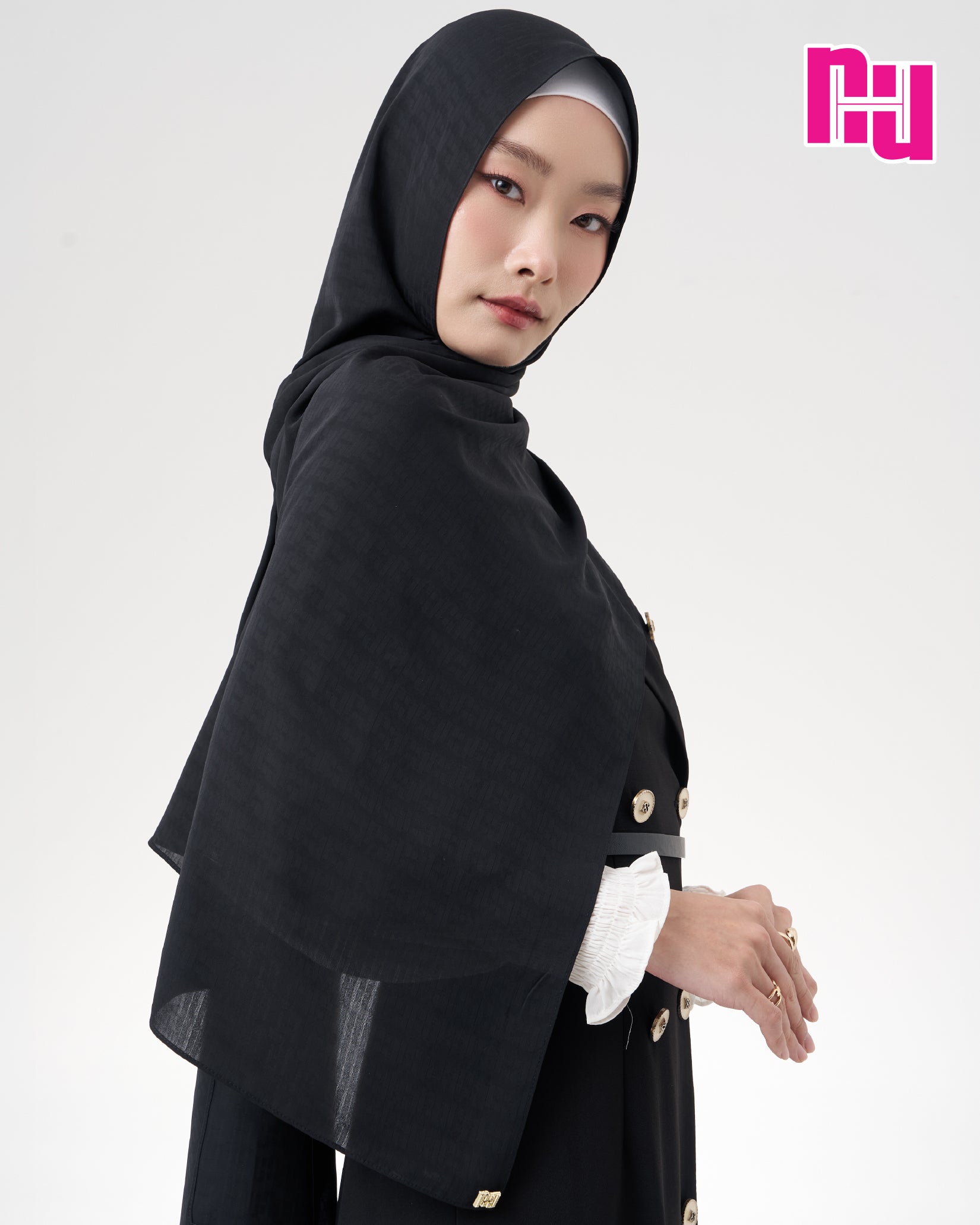 NUH MONOGRAM NOOR Long Hijab Scarf for Women Muslim – ผ้าพันแบบยาว