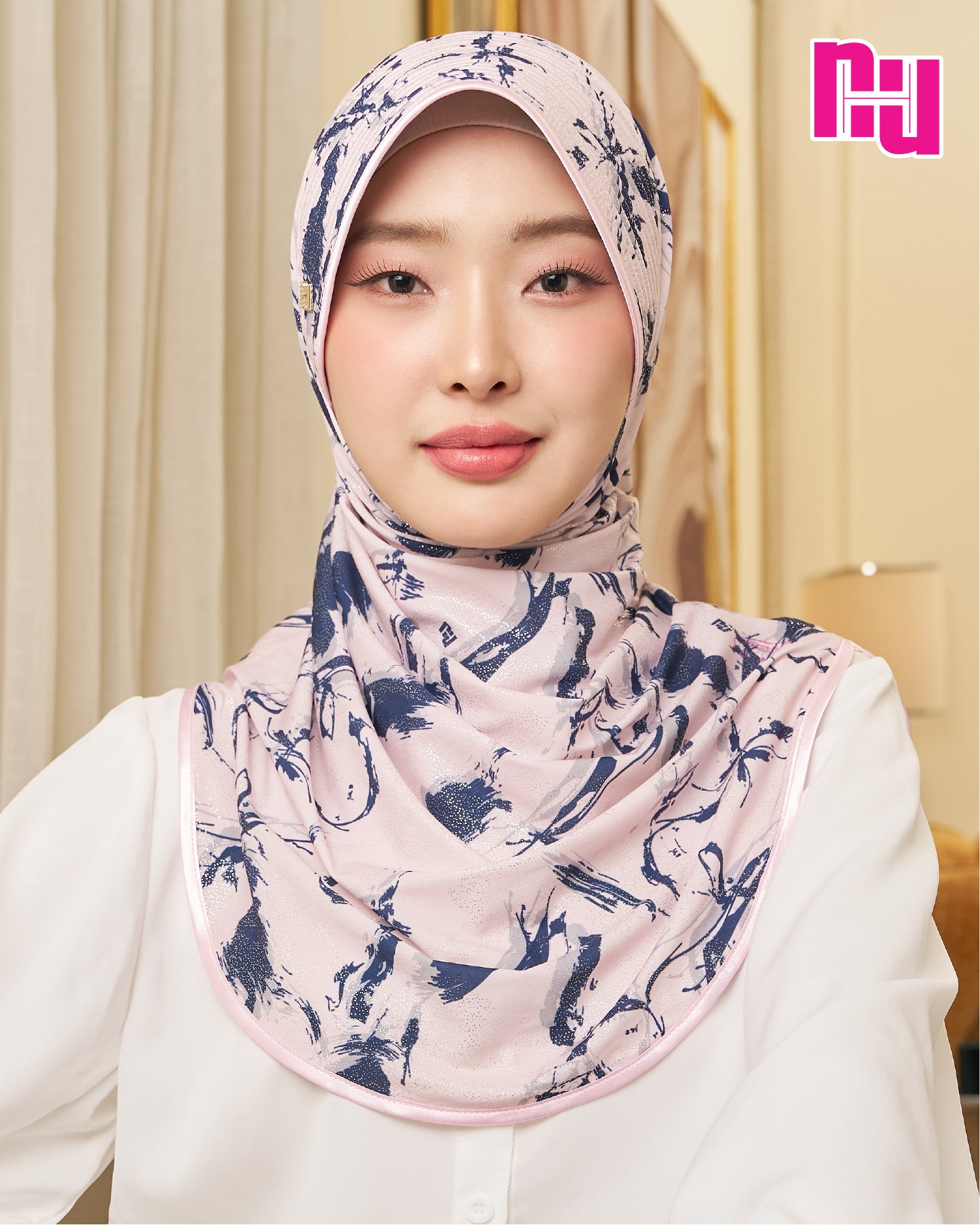 NUH BRUSH LINE Ready-to-wear hijab - straight foam design