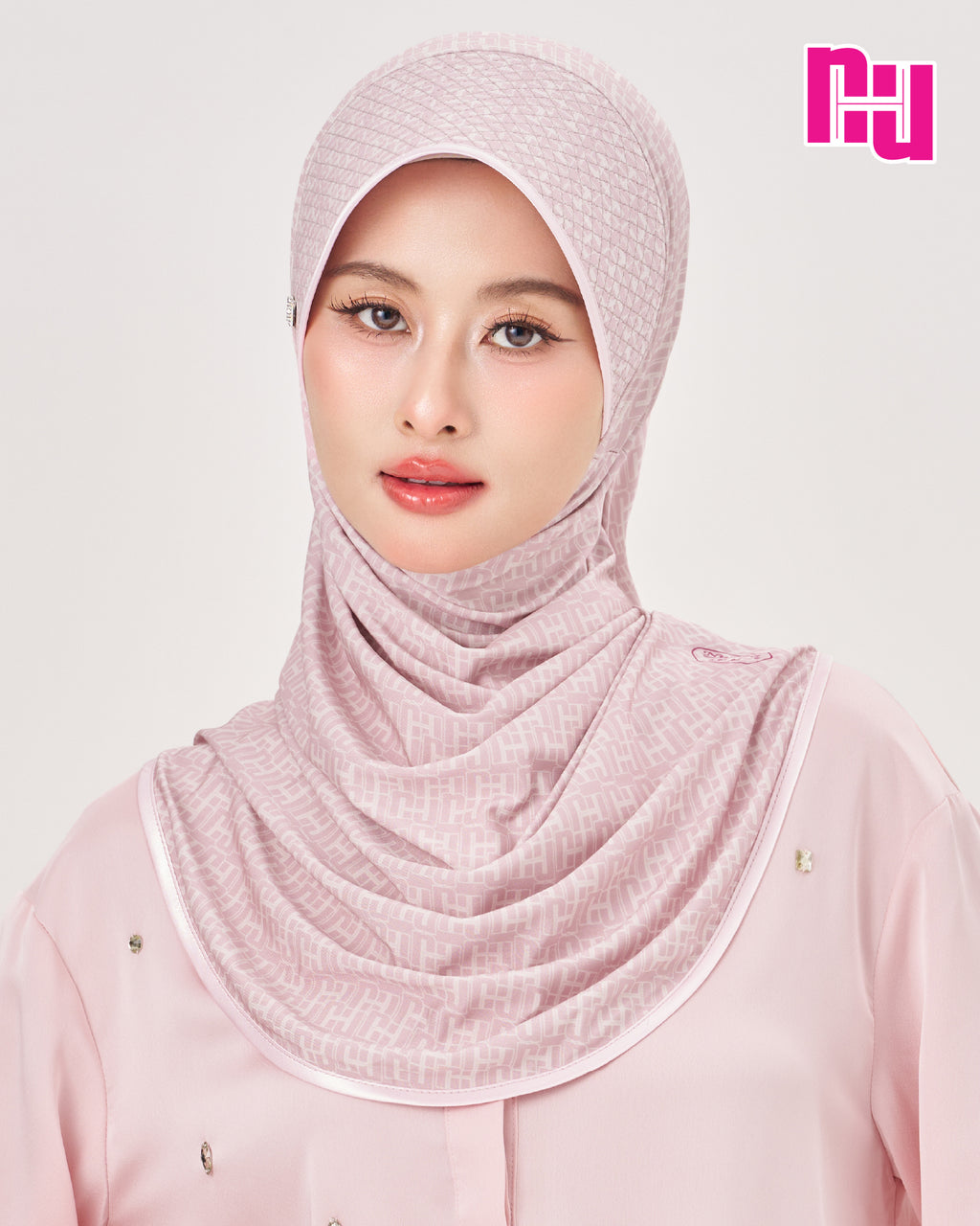 NUH MONOGRAM ECHO II - Elasticated Hard Cap Ready-to-Wear Head Covering