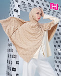 NUH MONOGRAM JERSEY EDITION Long Hijab Scarf for Women Muslim - ผ้าพันแบบยาวพร้อมอินเนอร์คลุมศีรษะ