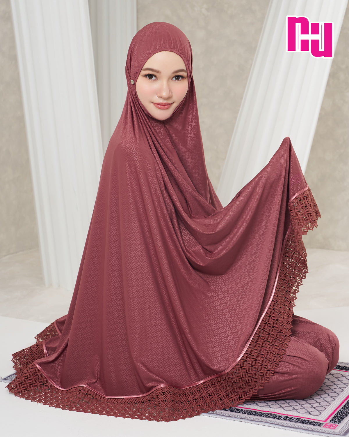 NUH ELYA MONOGRAM (Prayer Set) - ชุดผ้าละหมาดโมโนแกรม