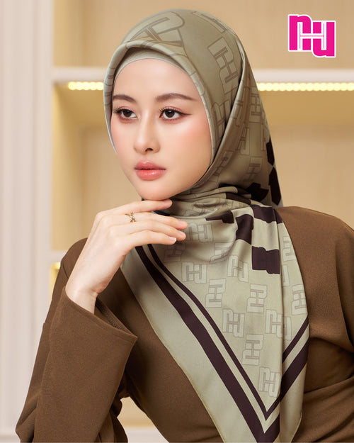 NUH ICON III Square Hijab Scarf for Women Muslim – ผ้าพันแบบสามเหลี่ยม