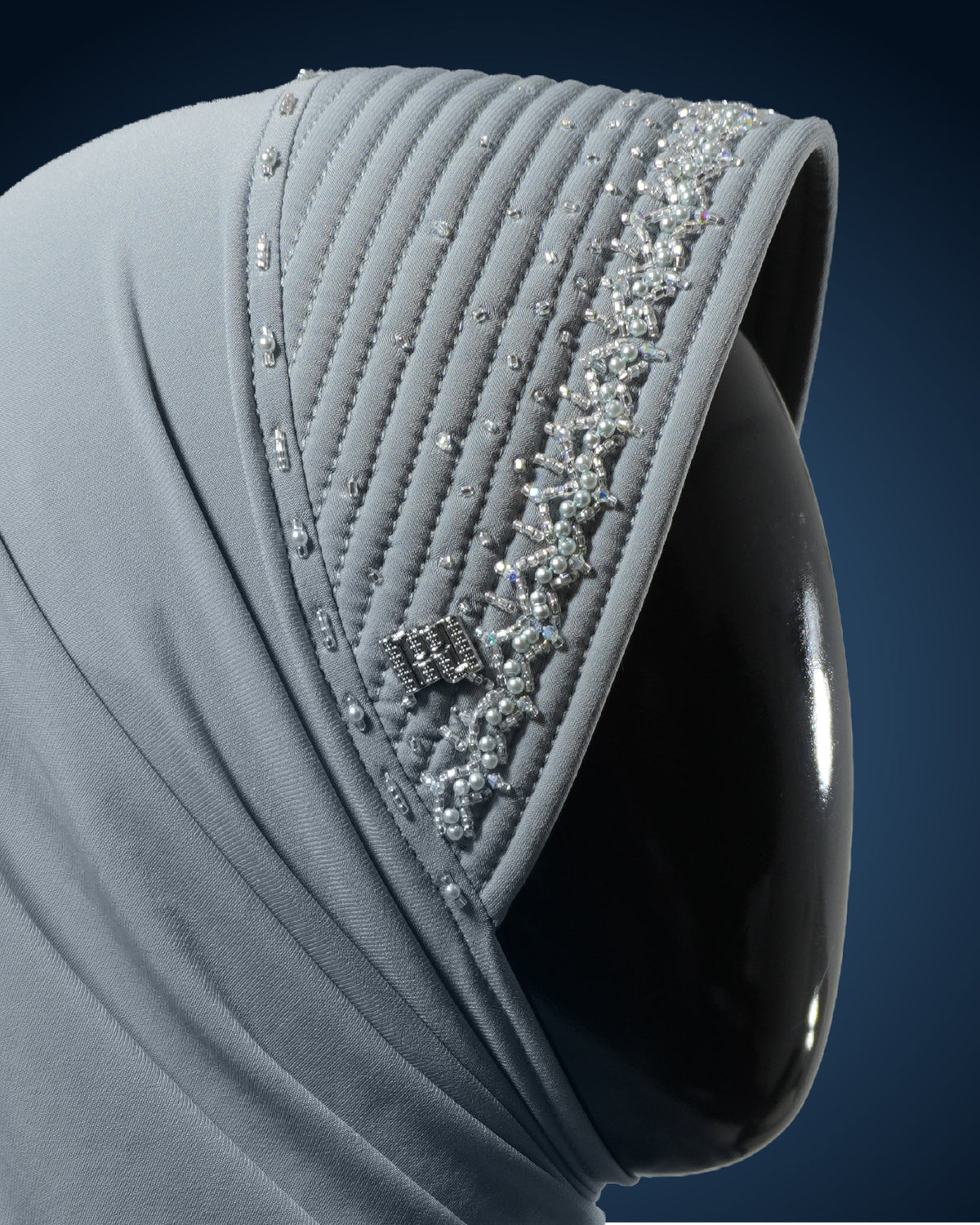 NUH CLASSIC CRYSTAL PREMIUM EDITION I - Instant Hijab with Crystal Bead Embellishments