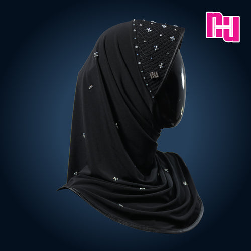 NUH CLASSIC CRYSTAL PREMIUM EDITION IV - ผ้าคลุมสวมสำเร็จประดับมุกคริสตัล