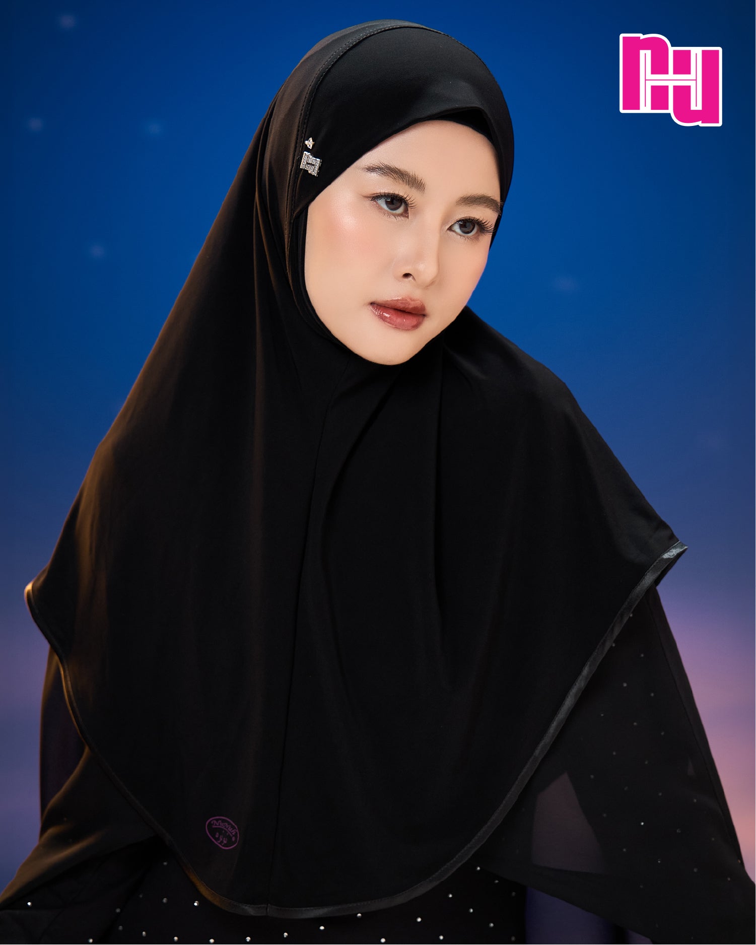 NUH HATI STAR CLASSIC  - ผ้าคลุมสวมสำเร็จ (แพทเทิร์นฮาตี)