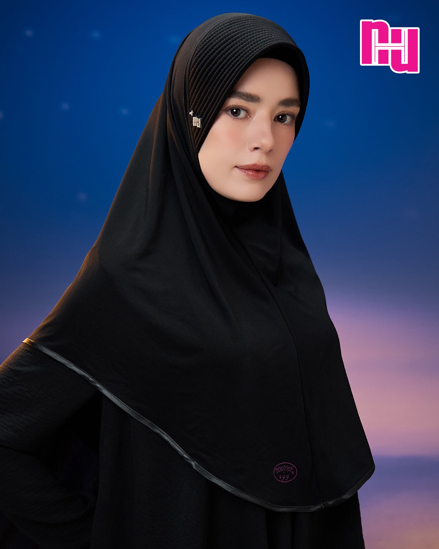 NUH HATI STAR CLASSIC  - ผ้าคลุมสวมสำเร็จ (แพทเทิร์นฮาตี)