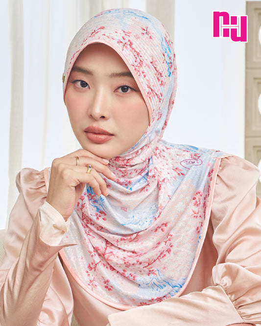 NUH HARU ผ้าคลุมสวมสำเร็จ – ทรงฟองน้ำตรง (ผ้าลายกลิตเตอร์ แววๆ)