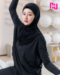 NUH SPORTSWEAR T-SHIRT - Side-ruched T-shirt for exercise.