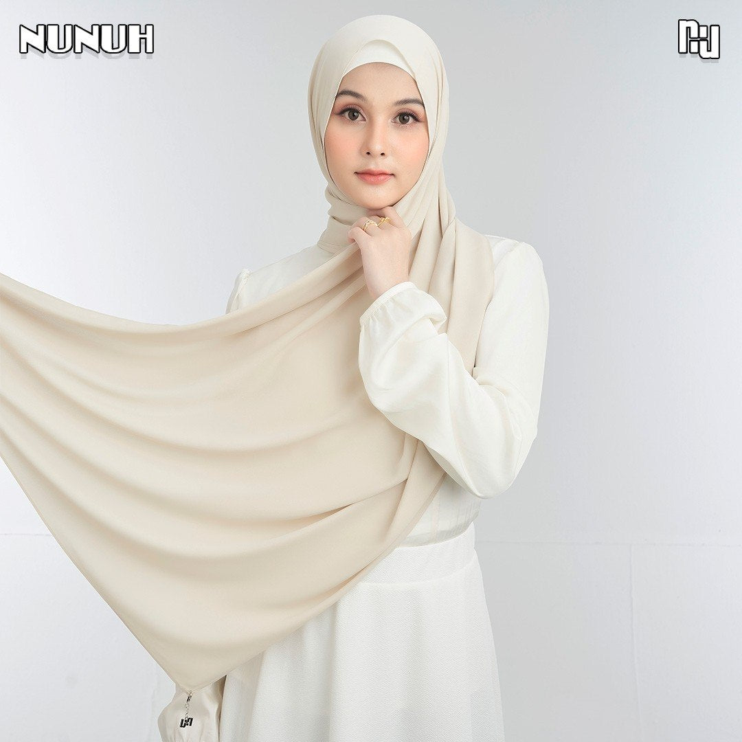 NUH NOOR Hijab Scarf for Muslim Women – Long, Solid Color Scarf