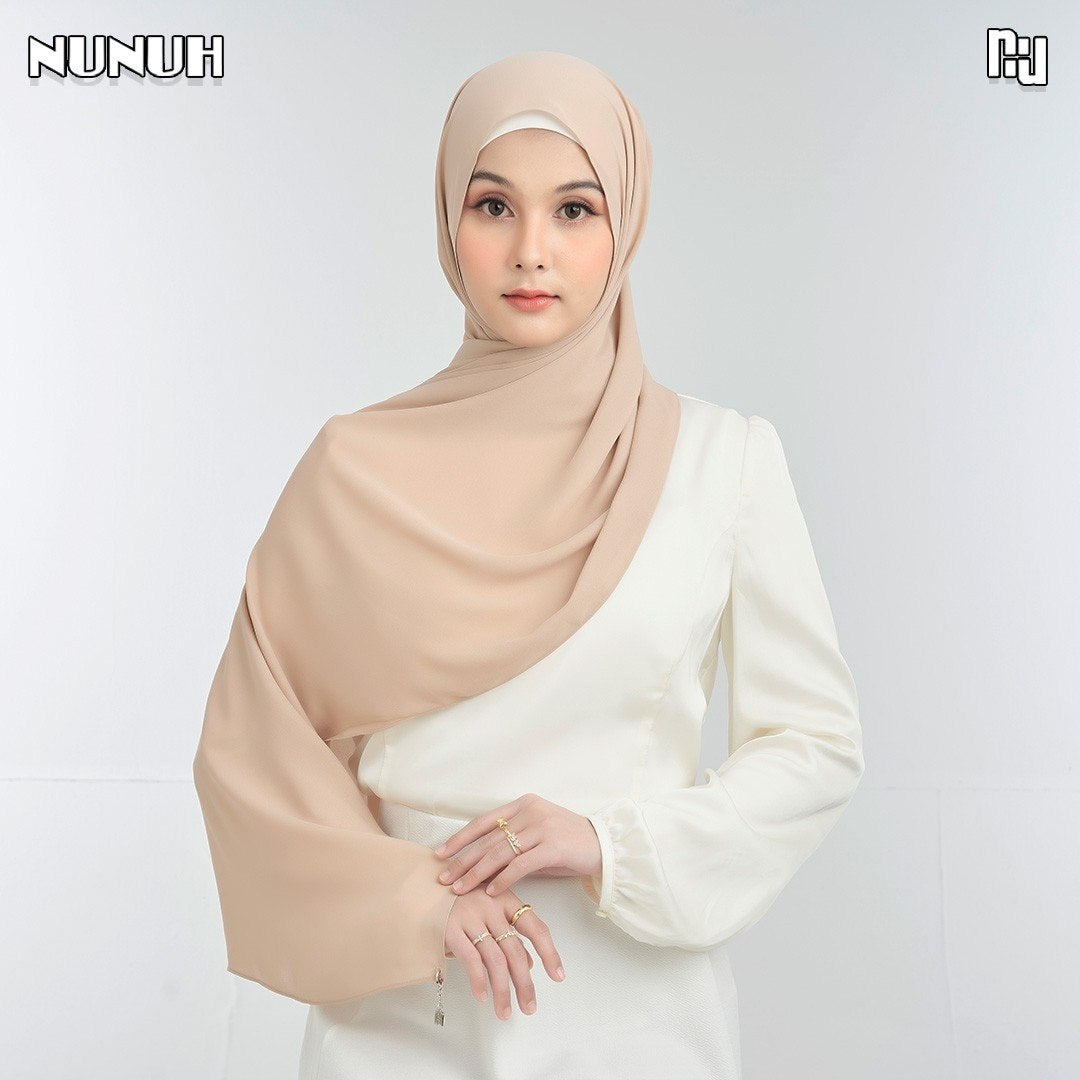 NUH NOOR Hijab Scarf for Muslim Women – Long, Solid Color Scarf