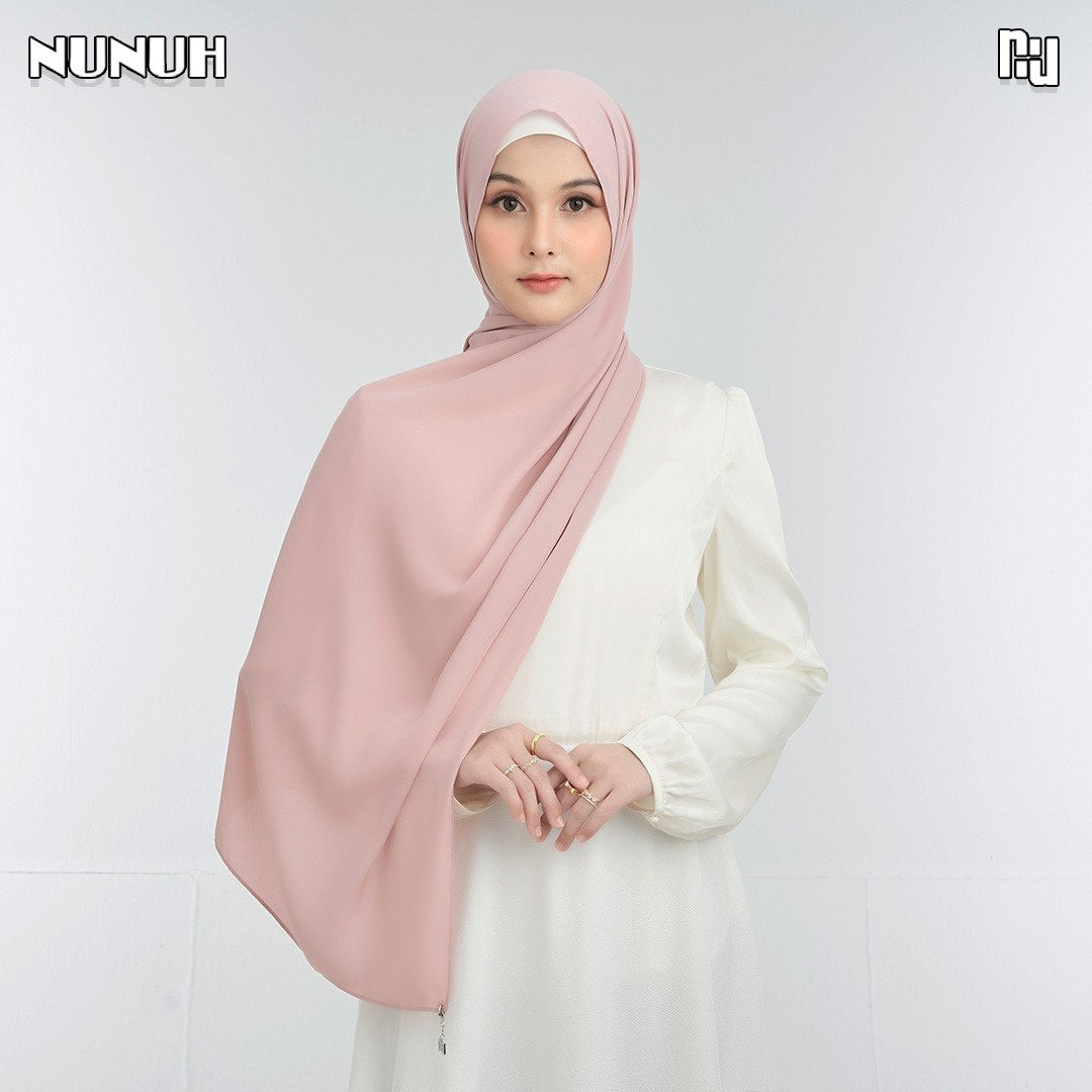NUH NOOR Hijab Scarf for Muslim Women – Long, Solid Color Scarf