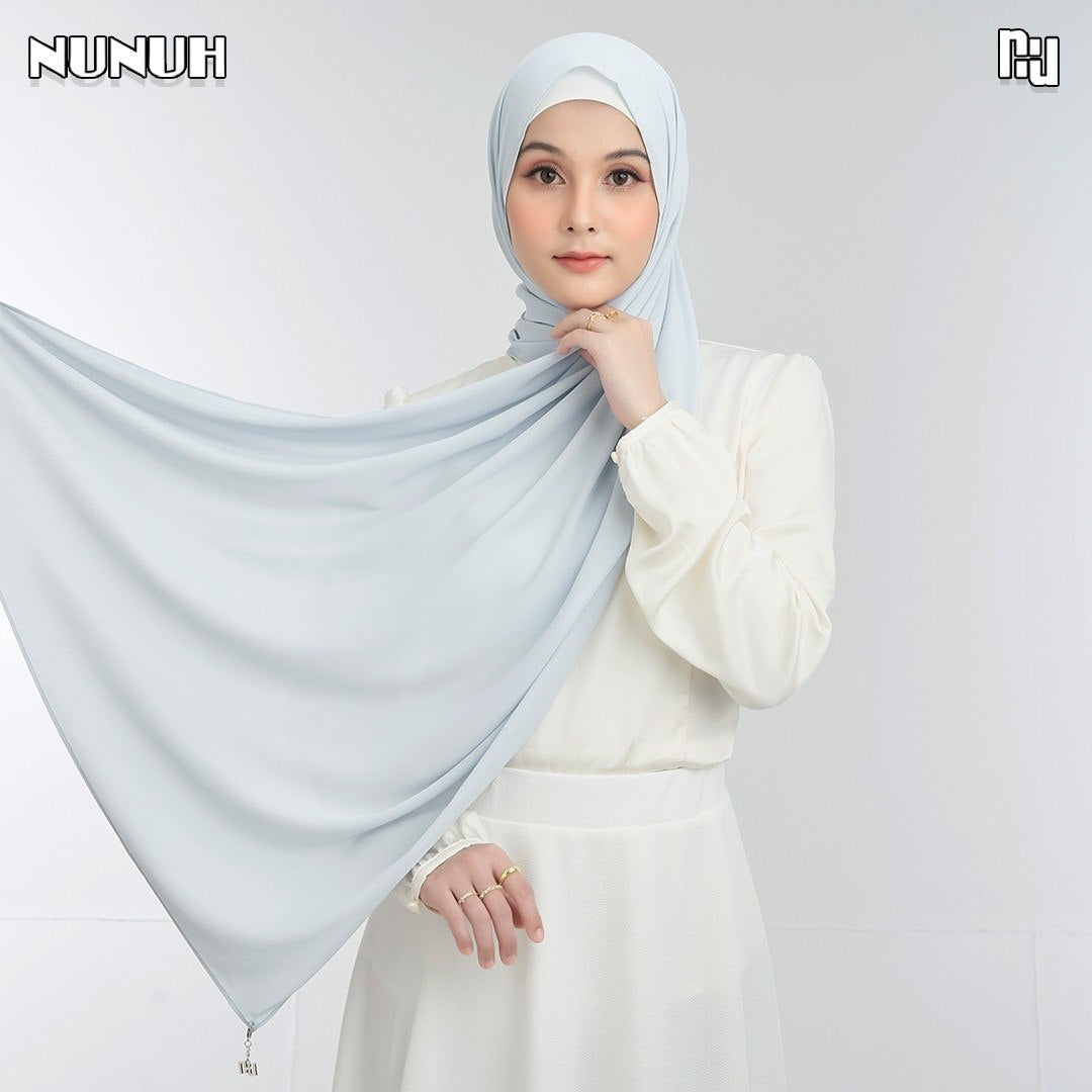 NUH NOOR Hijab Scarf for Muslim Women – Long, Solid Color Scarf