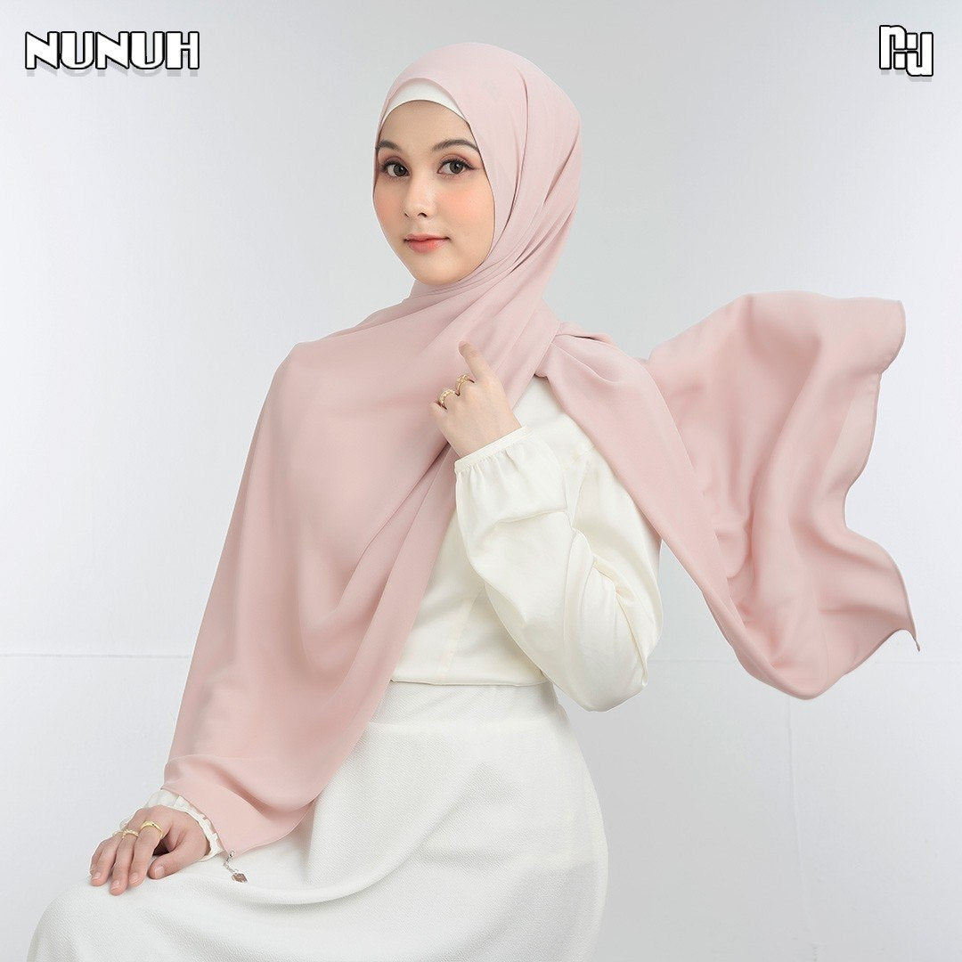 NUH NOOR Hijab Scarf for Muslim Women – Long, Solid Color Scarf