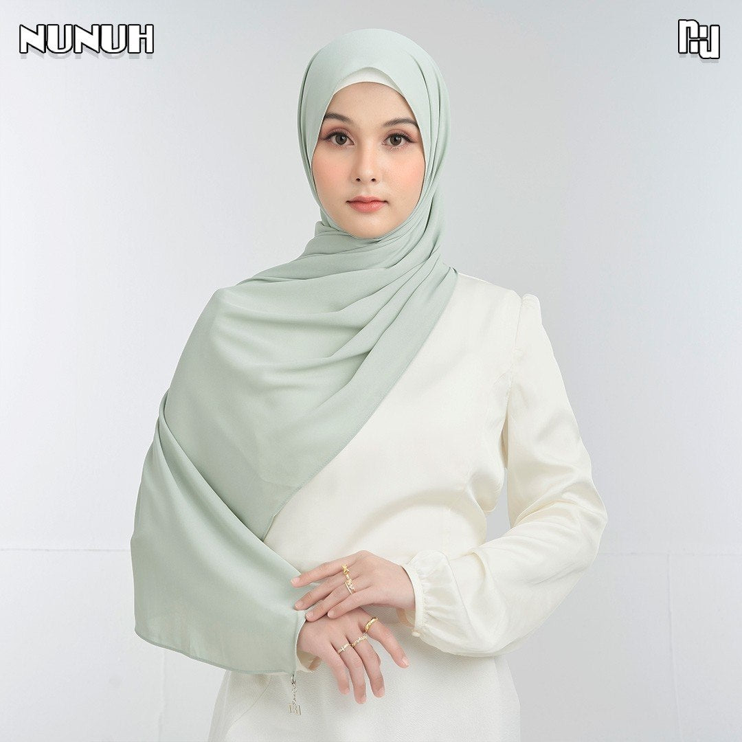 NUH NOOR Hijab Scarf for Muslim Women – Long, Solid Color Scarf