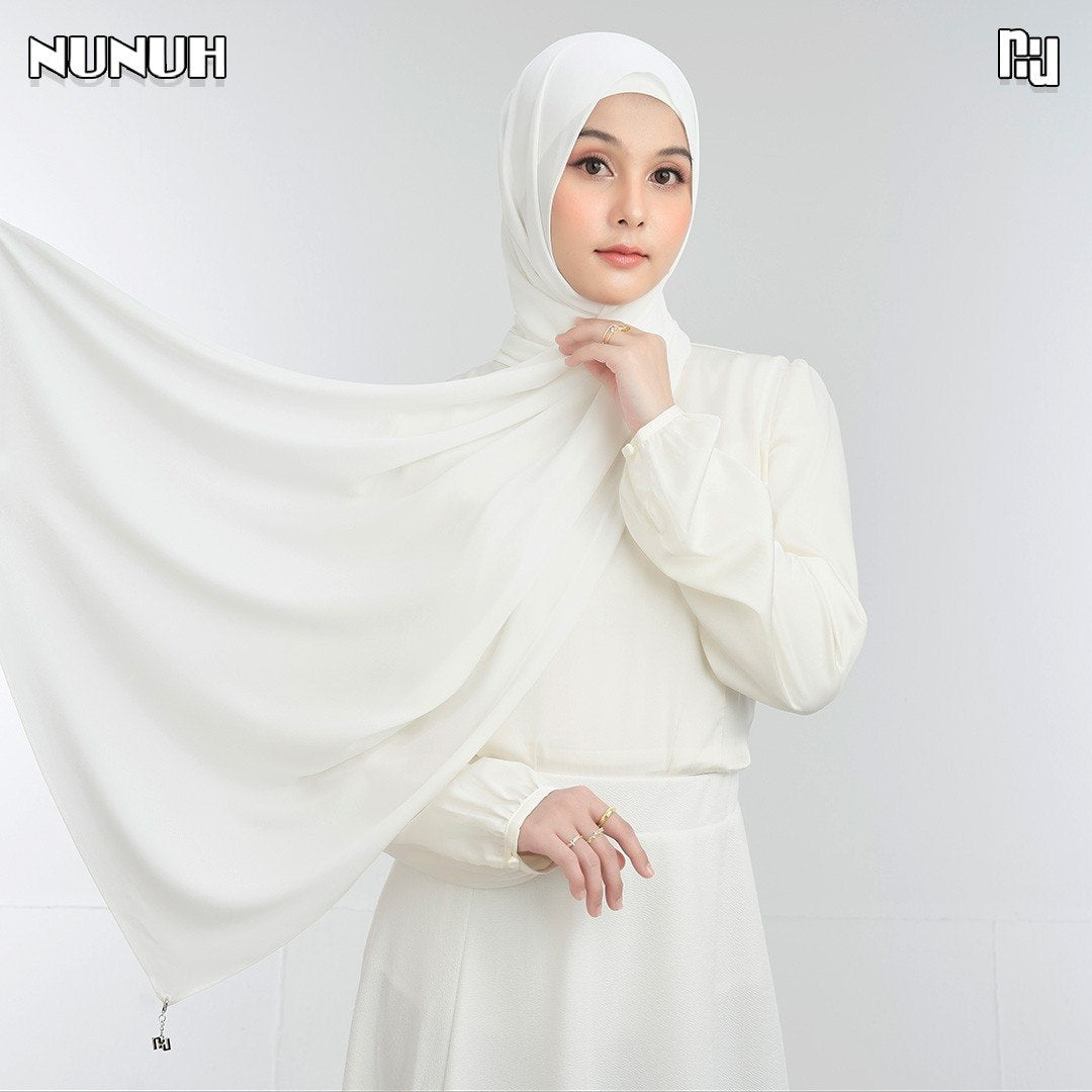NUH NOOR Hijab Scarf for Muslim Women – Long, Solid Color Scarf